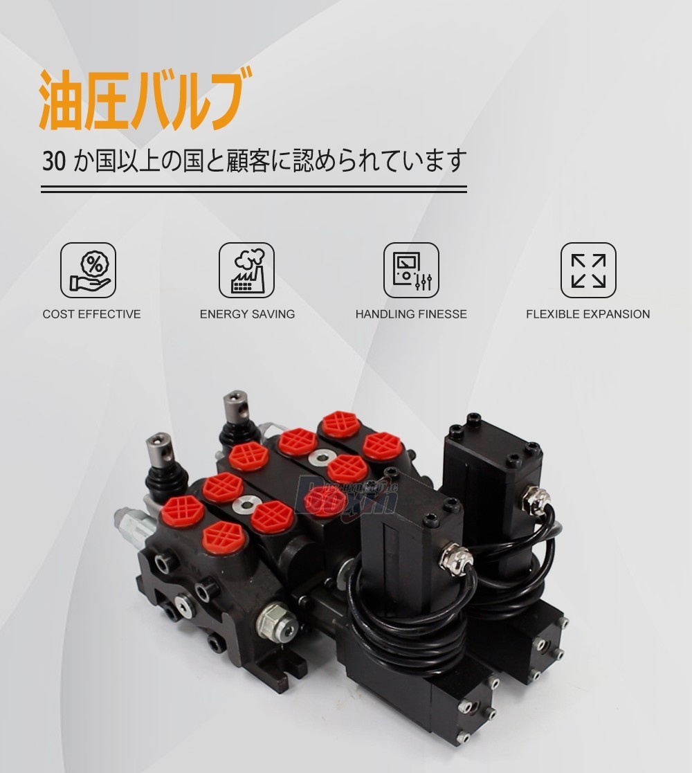 Large Scale Production DCV60 Electric Motor 2 Spool Sectional Valve
